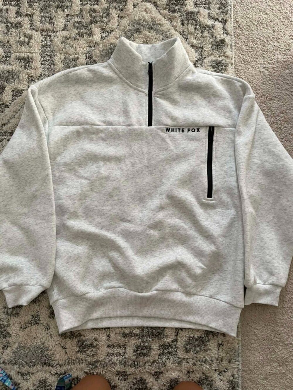 Zip front sweater